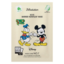 Маска для лица JMsolution Disney Collection Selfie Barrier Heartleaf тканевая  успокаивающая с экстрактом хауттюйнии 30 мл