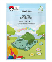 Маска для лица JMsolution Pokemon Deco Pick Tea Tree тканевая успокаивающая с чайным деревом 30 мл