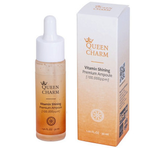 Сыворотка для лица Queen Charm ампульная для сияния кожи с витаминами 10% 30 мл