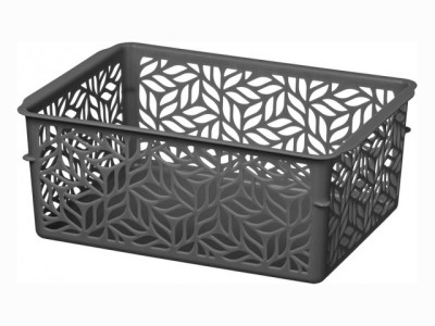 Корзинка для хранения Idiland Linden универсальная серый 19х14х7.5 см 1.4 л