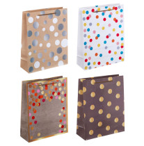 Пакет подарочный LADECOR бумажный круги 26x32x10 см