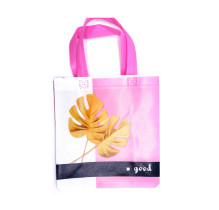 Пакет подарочный сумка Листья 23*22*11 см