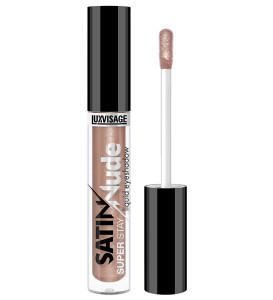Тени для век Lux Visage Satin Nude Super Stay жидкие тон 206 Nude Brown - 1