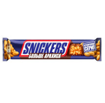 Батончик Snickers Больше арахиса шоколадный 87 гр