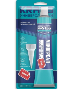 Герметик силиконовый Krass универсальный белый 80 мл