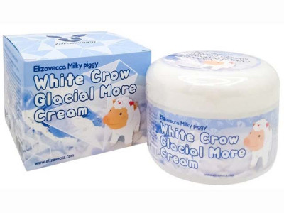 Крем для лица Elizavecca White Crow Glacial More Cream осветляющий 100 гр