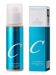 Тональная основа Enough Collagen 3X Moisture Ультраувлажняющая с коллагеном SPF15 100 мл
