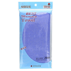 Мочалка для тела GOLDSANGSA Glory Blue Towel из вискозы Ярко-синяя