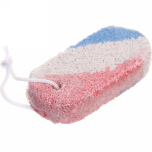 Пемза прямоугольная трехцветная 9.5*4.4*2 см