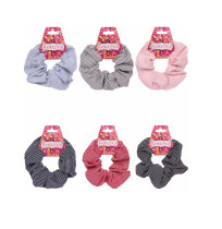 Резинки для волос Кокетка принт полоска в ассортименте d-10 см