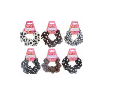Резинка для волос Кокетка принт леопард d-12 см