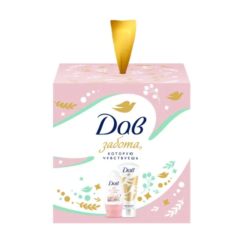 Подарочный набор Дав Любовью для Вас Антиперспирант ролик 50 мл и крем для рук 45 мл – 2