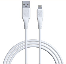 Кабель для зарядки BY  Классик iP 2.4A белый 1 м
