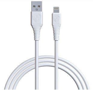Кабель для зарядки BY  Классик iP 2.4A белый 1 м