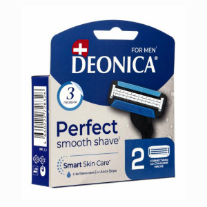 Сменные кассеты Deonica For Men 3 лезвия 2 шт