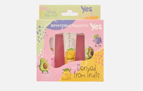 Подарочный набор YES Маленькие радости Бальзам для губ 15 мл, эссенция для губ 15 мл и маска для губ 15 мл