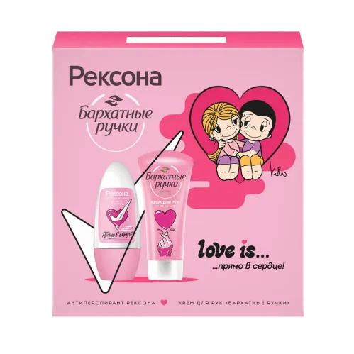 Подарочный набор Рексона Дезодорант ролик 50 мл Бархатные ручки крем для рук 45мл – 2