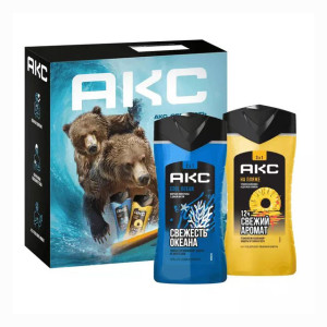 Подарочный набор Акс На пляже Гель для душа 250мл 3в1 и гель для душа 250мл 2в1 - 1