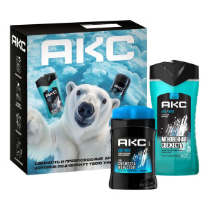 Подарочный набор Акс Ice Chill Гель для душа 250 мл и антиперспирант стик 50 мл - 1