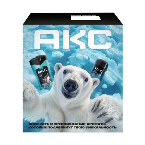 Подарочный набор Акс Ice Chill Гель для душа 250 мл и антиперспирант стик 50 мл – 2