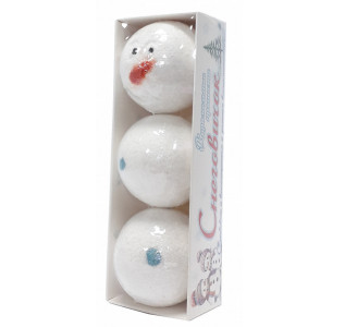 Набор бомбочек для ванн Лаборатория Катрин Снеговичок 180 гр