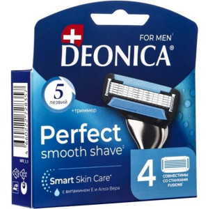 Сменные кассеты Deonica For Men 5 4 шт