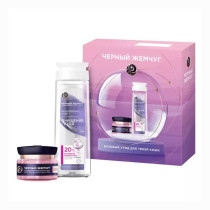 Подарочный набор Черный жемчуг Мультиуход Вода мицеллярная 250 мл и крем для лица век 46 мл