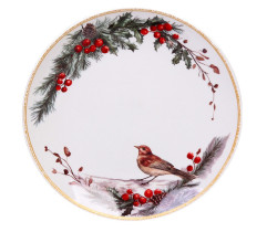 Тарелка обеденная Зимняя мелодия 20 см