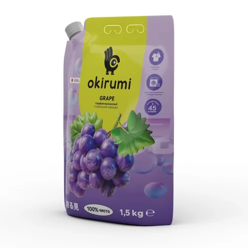 Стиральный порошок OKIRUMI для белого белья парфюмированный Виноград 1.5 кг – 3
