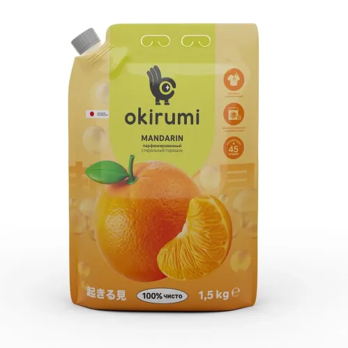 Стиральный порошок OKIRUMI парфюмированный Мандарин 1.5 кг – 1