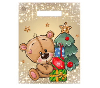 Пакет подарочный Мишкины подарки 30*23 см