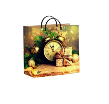 Пакет подарочный Без пяти двенадцать 30*30*10 см
