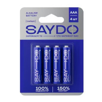 Батарейка Saydo Medium алкалиновые AАА 4шт
