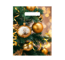 Пакет подарочный Серпантин и шарики 30*23 см