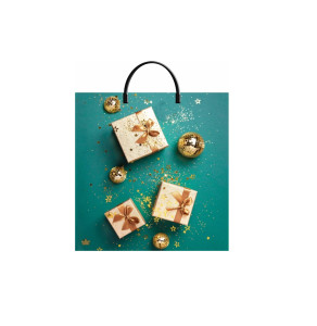 Пакет подарочный Золотые подарки 37*36 см