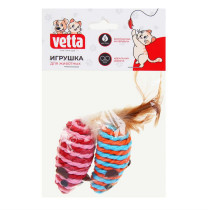 Игрушка Vetta для домашних животных пластмасса мышки 2 шт