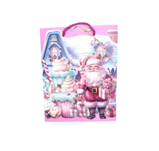 Пакет подарочный Новогодний 18*23*10 см 