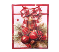 Пакет подарочный Новогодний 26*32*10 см