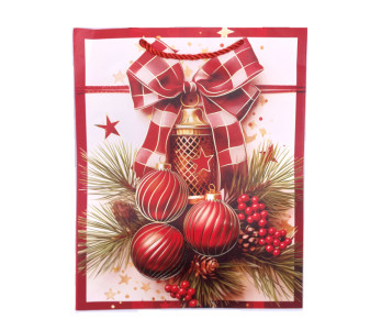 Пакет подарочный Новогодний 26*32*10 см