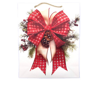 Пакет подарочный Новогодний 26*32*10 см