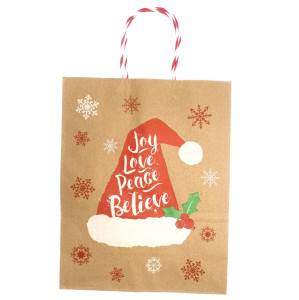 Пакет подарочный Новогодний 26*32*12 см