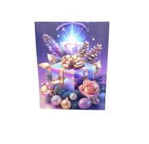 Пакет подарочный Новогодний 18*23*10 см