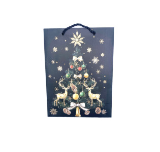 Пакет подарочный Новогодний 18*24*8.5 см