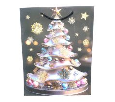 Пакет подарочный Новогодний 26*32*10 см