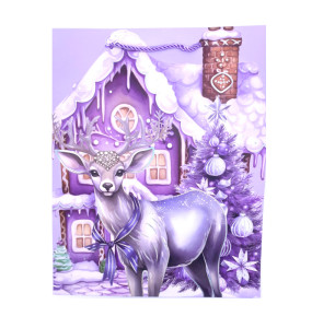 Пакет подарочный Новогодний 26*32*10 см