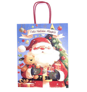 Пакет подарочный Новогодний 26*32*12 см