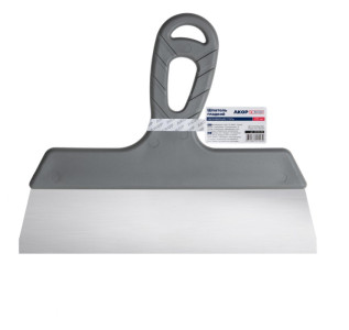 Шпатель Акор Эксперт гладкий нержавеющая сталь 250 мл