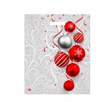 Пакет подарочный Алый серпантин 45*38 см