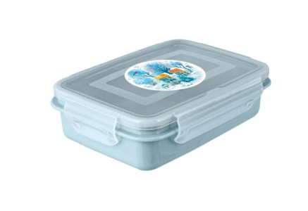 Контейнер Полимербыт Снежное настроение голубой 500 мл