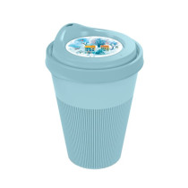 Стакан Полимербыт Снежное настроение голубой 420 мл